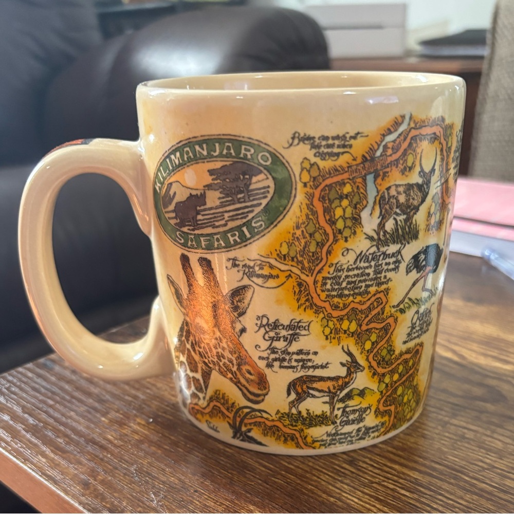 Disney Theme Parks Animal Kingdom Kilimanjaro Safari Large 22oz Coffee Mug